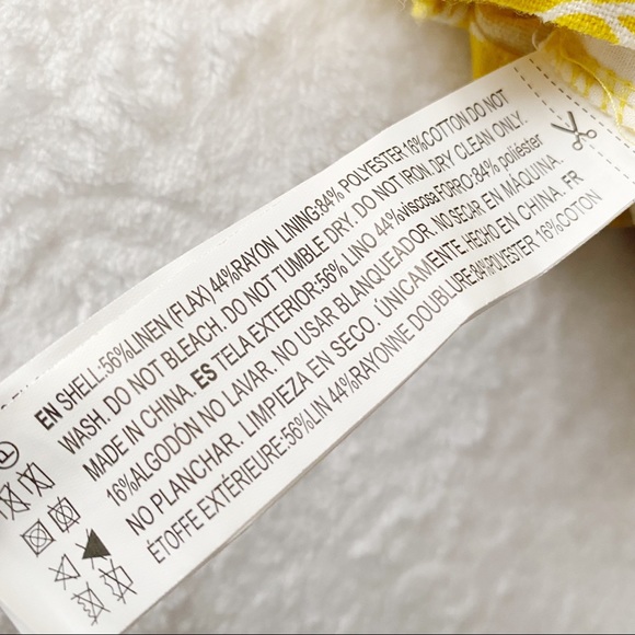 Tropical Print High Waist Linen Blend Short - Picture 9 of 11